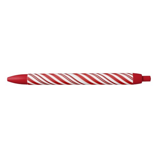 Peppermint snoep stripe zwarte inkt pen (Voorkant)