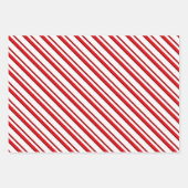 Peppermint Snoep Stripes, rood, groen, roze  Inpakpapier Vel (Voorkant)