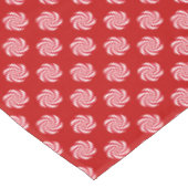 Peppermint Snoep Swirl-kerstfeestdag Tafelkleed (Gekanteld)