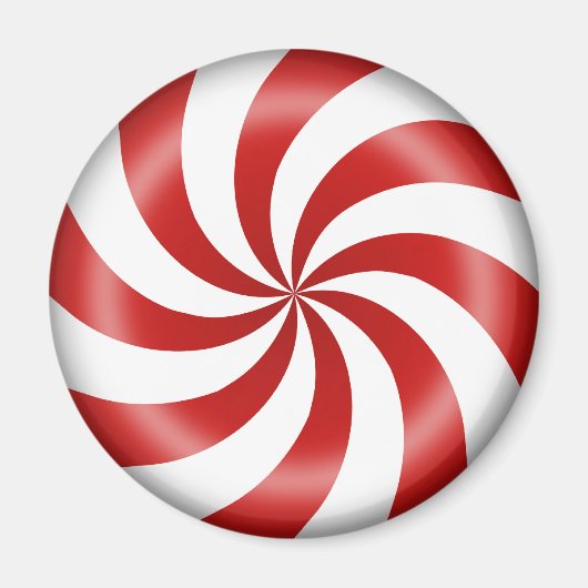 Peppermint Snoep Swirl Magneet (Voorkant)