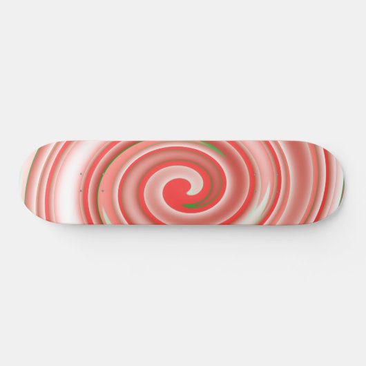 Peppermint Snoep Swirl Persoonlijk Skateboard (Horizontaal)
