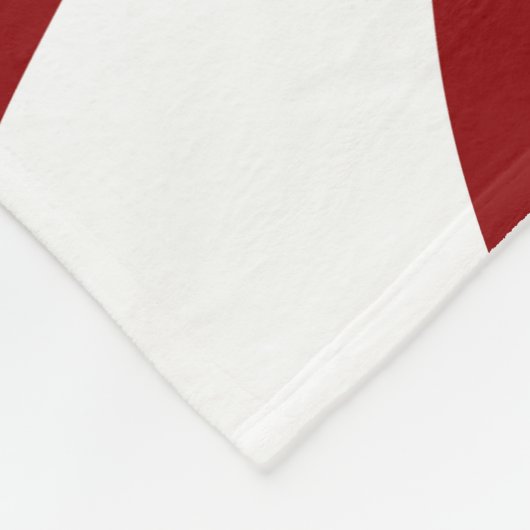 Peppermint Snoep Swirl Red en White Fleece Deken (Hoek)