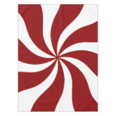 Peppermint Snoep Swirl Red en White Tafelkleed (Voorkant)