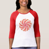 Peppermint Snoep Swirl T-shirt (Voorkant)