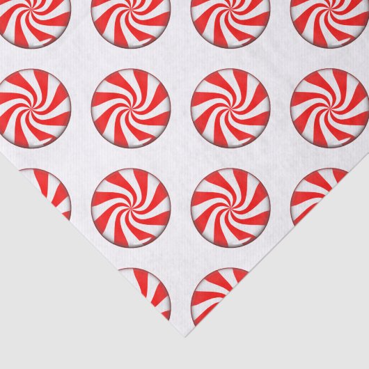 Peppermint-Snoep Tissuepapier (Detail)