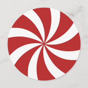 Peppermint-Snoep voor kerstmis Kaart