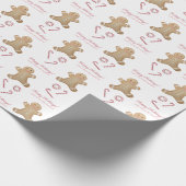 Peppermint Snoepjes Gingerbrood Prettige feestdage Cadeaupapier (Hoek)