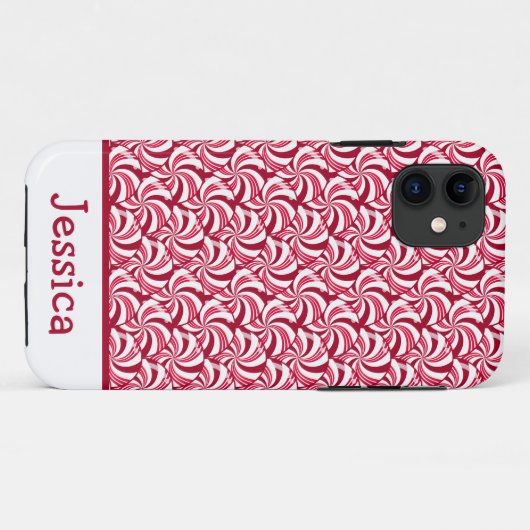 Peppermint Snoepjes Kerstmis Case-Mate iPhone Case (Achterkant (horizontaal))