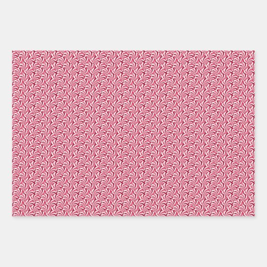 Peppermint Snoepjes Kerstmis Inpakpapier Vel (Voorkant 2)