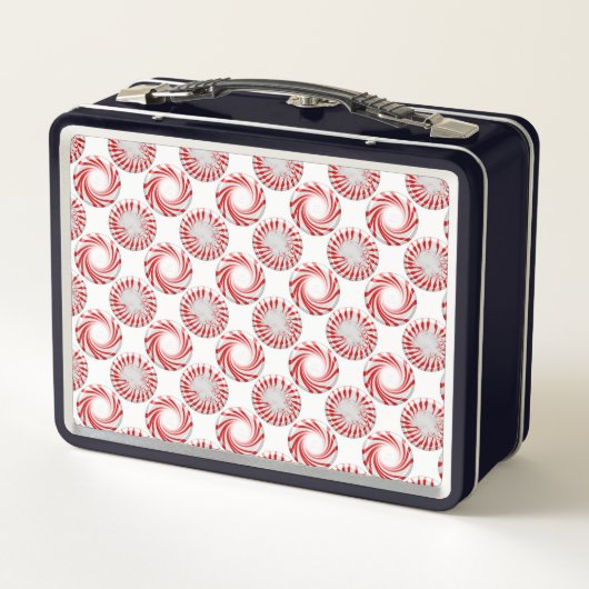 Peppermint Snoepjes Pattern Lunch Box (Achterkant)