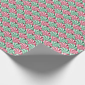 Peppermint-Snoepjes schalen - kerstpatroon Cadeaupapier (Hoek)