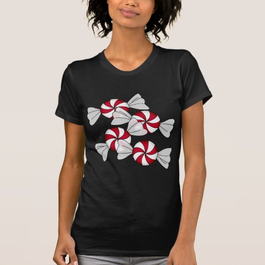 Peppermint-Snoepjes T-shirt (Voorkant)