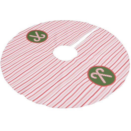 Peppermint/snoepsuikerriet Kerstmis Kerstboom Rok (Gekanteld)