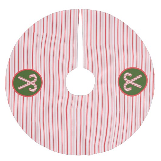 Peppermint/snoepsuikerriet Kerstmis Kerstboom Rok (Voorkant)