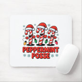 Peppermint Sse Candy Cane Funny Christmas Santa Ha Muismat (Met muis)