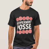 Peppermint Sse Festive Christmas Candy Theme Famil T-shirt (Voorkant)