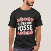 Peppermint Sse Festive Christmas Candy Theme Famil T-shirt (Voorkant)