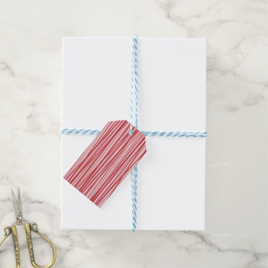 Peppermint Stick Cadeaulabel (Met Touw)