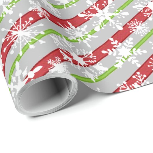 Peppermint strepen, gepersonaliseerd verpakkingspa cadeaupapier (Rol Hoek)