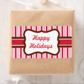 Peppermint Stripe Gift-Label kerstlabels Etiket (Insitu)