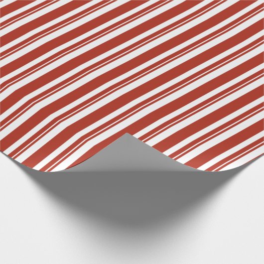 Peppermint Stripe-omslagpapier Cadeaupapier (Hoek)