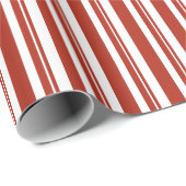 Peppermint Stripe-omslagpapier Cadeaupapier (Rol Hoek)