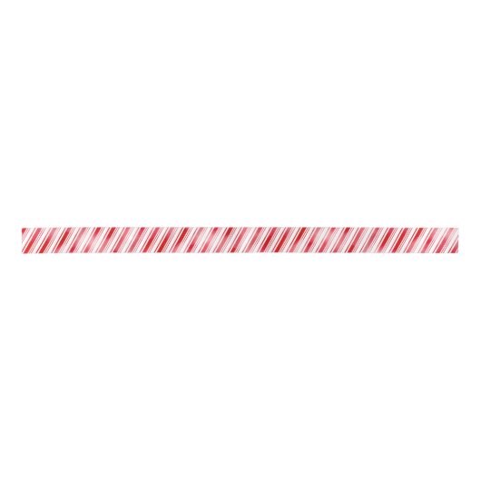 Peppermint Stripe Satijnen Lint (Voorkant)