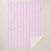 Peppermint Stripe Sherpa Deken (Voorkant)