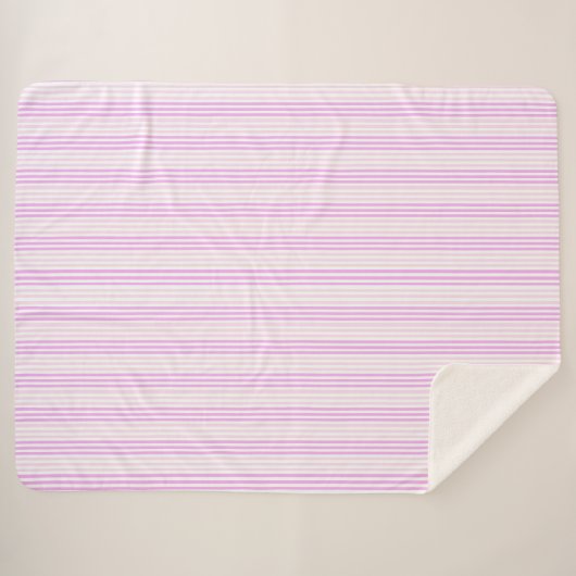 Peppermint Stripe Sherpa Deken (Voorkant (horizontaal))