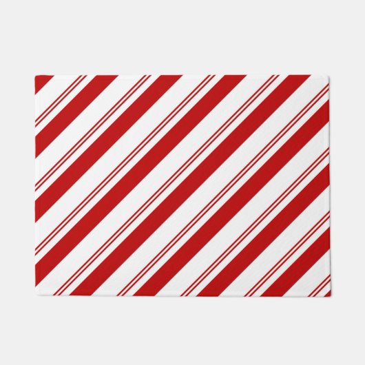 Peppermint Stripes Deurmat (Voorkant)