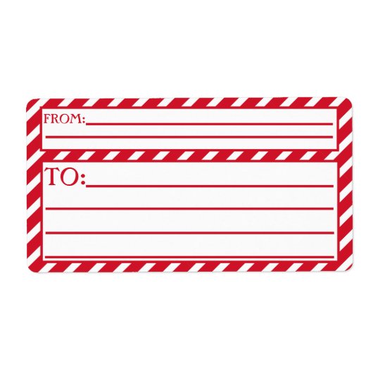 Peppermint Stripes Etiket (Voorkant)