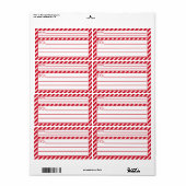 Peppermint Stripes Etiket (Full Sheet)
