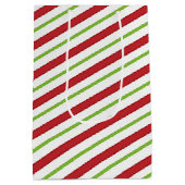 Peppermint stripes Gift Bag Medium Cadeauzakje (Achterkant)