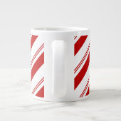 Peppermint Stripes Grote Koffiekop (Achterkant)