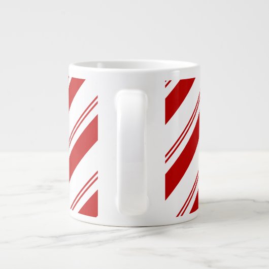Peppermint Stripes Grote Koffiekop (Achterkant)