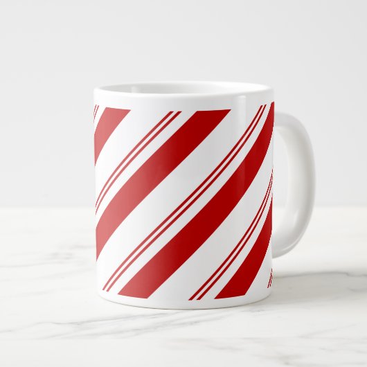 Peppermint Stripes Grote Koffiekop (Voorkant rechts)