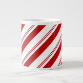 Peppermint Stripes Grote Koffiekop (Voorkant)