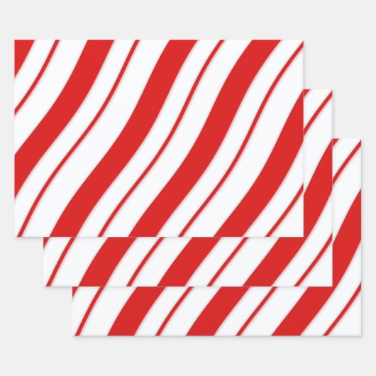Peppermint Stripes Inpakpapier Vel (Set)