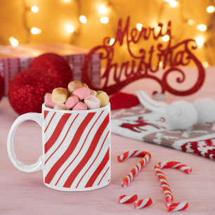 Peppermint Stripes Koffiemok