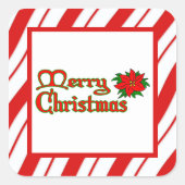 Peppermint Stripes Sticker (Voorkant)