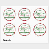 Peppermint Sugar Scrub Labels Custom Mason Jar (Vel)