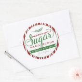 Peppermint Sugar Scrub Labels Custom Mason Jar (Envelop)