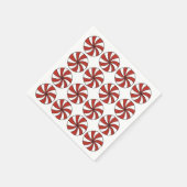 Peppermint Swirl Hard Snoep Holiday Mint Kerstmis Servet (Hoek)