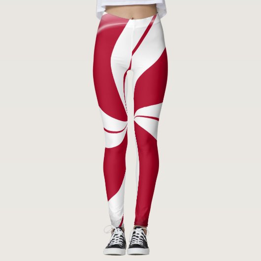 Peppermint Swirl Leggings (Voorkant)
