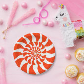 Peppermint Swirl Paper-Borden Papieren Bordje (Feest)