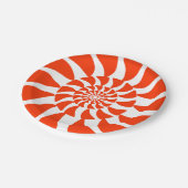 Peppermint Swirl Paper-Borden Papieren Bordje (Gekanteld)