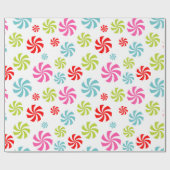 Peppermint Swirl Pattern – Colorful Candy Design Cadeaupapier (Vlak)