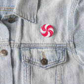 Peppermint Swirl Pin Ronde Button 3,2 Cm (In situ)