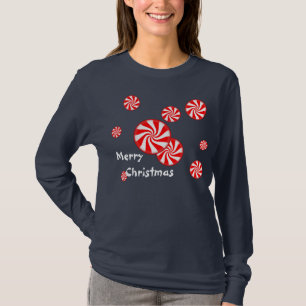 Peppermint Swirl-Shirt voor kerstmis T-shirt
