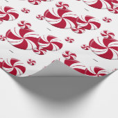 Peppermint Swirl-Snoep Cadeaupapier (Hoek)